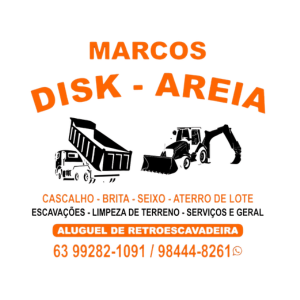 Logo Marcos Disk Areia cliente de dedetizadora em Palmas